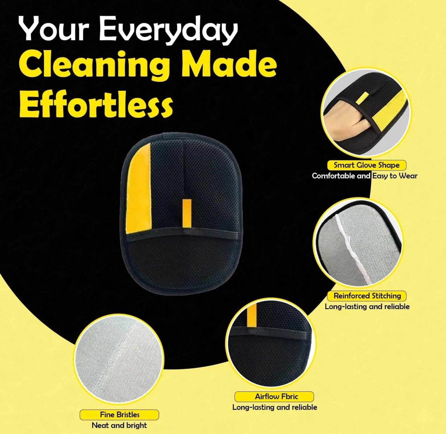 Pet Hair Removal Gloves, 2025 Electrostatic Gloves Hair Removal Reuseable Electrostatic Pet Cat Dog Hair Removal Glooming Gloves, Pet Hair Remover for Cat & Dog